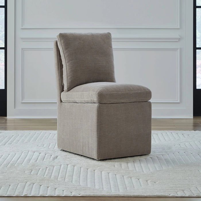 Accent Dining Accent Dining Chair w/ Casters - Truffle image