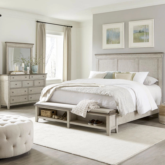 Ivy Hollow King California Storage Bed, Dresser & Mirror image