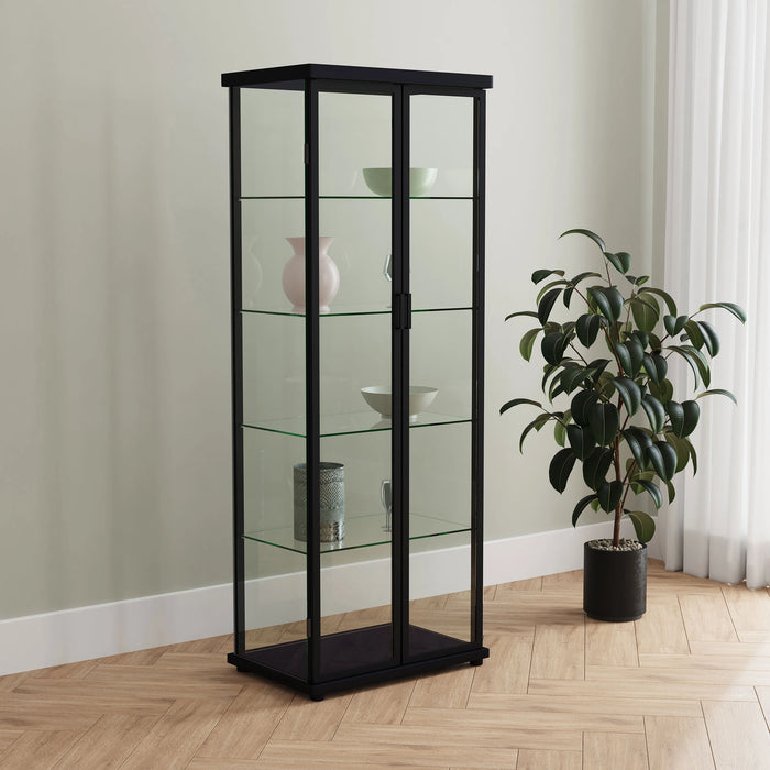 Aero Curio Cabinet with LED Lighting