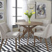 Space Saver Round Pedestal Table in Satin Walnut image