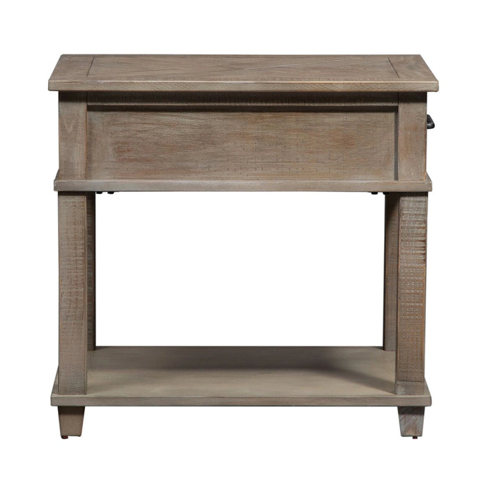 Parkland Falls End Table in Weathered Taupe image