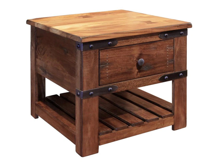 Parota End Table w/1 Drawer