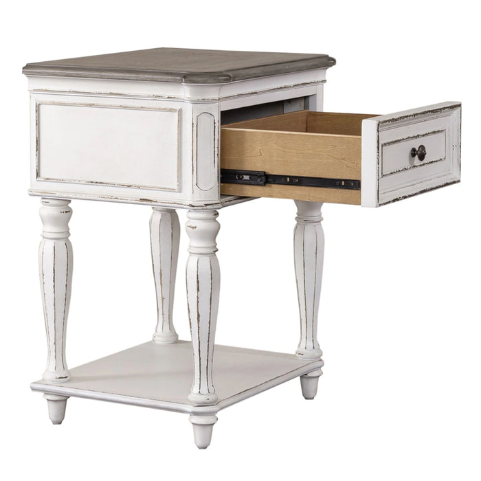Magnolia Manor Leg Nightstand in Antique White image