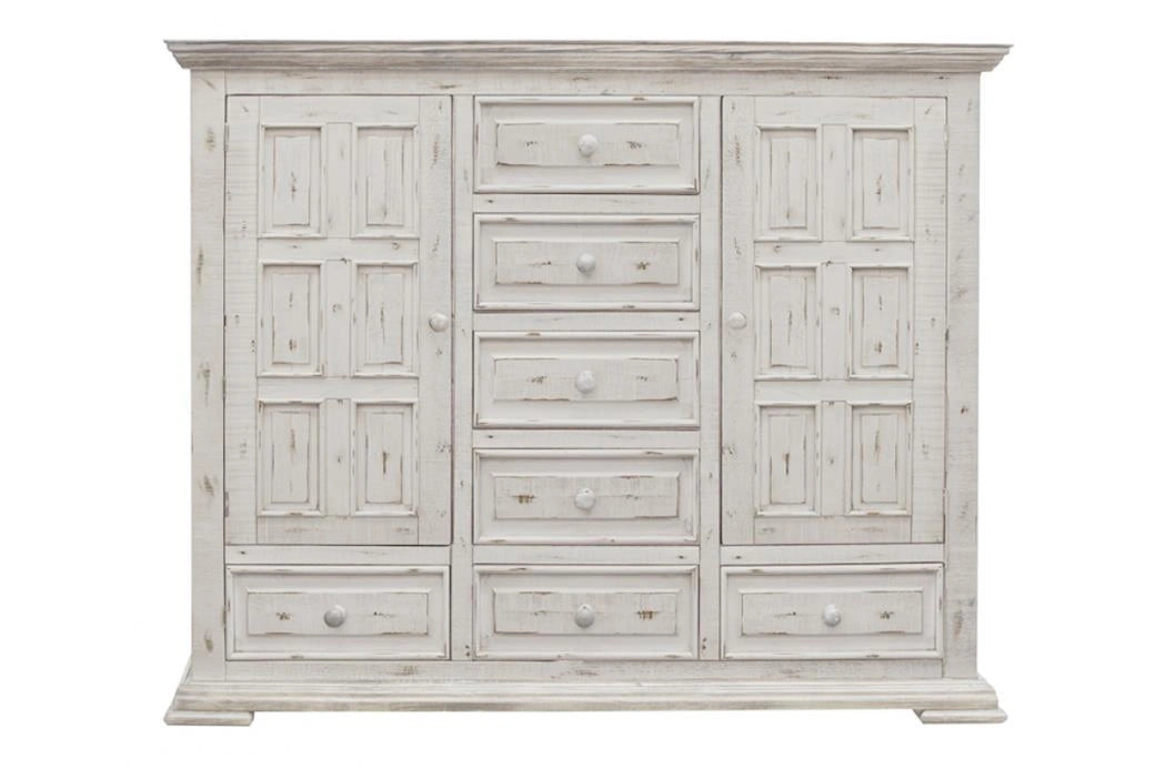 Terra White 7 Drawer, 2 Door Mule Chest