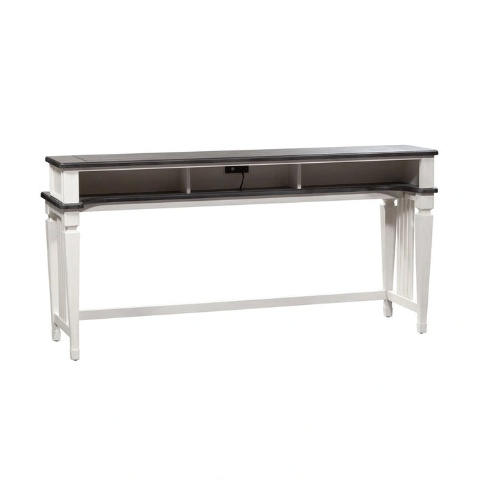 Allyson Park Console Bar Table in Wirebrushed White image