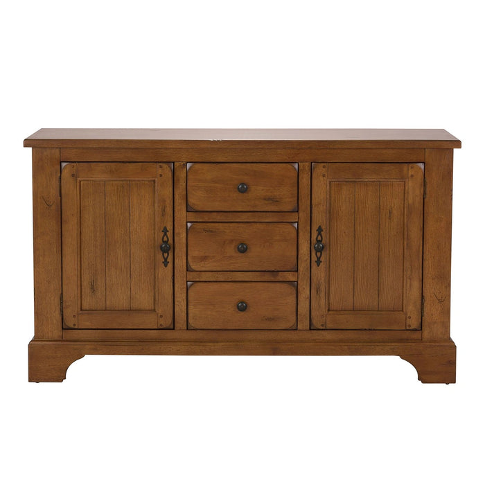 Treasures Buffet in Rustic Oak Finish image