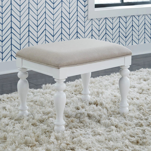 Summer House I Vanity Stool in Oyster White image