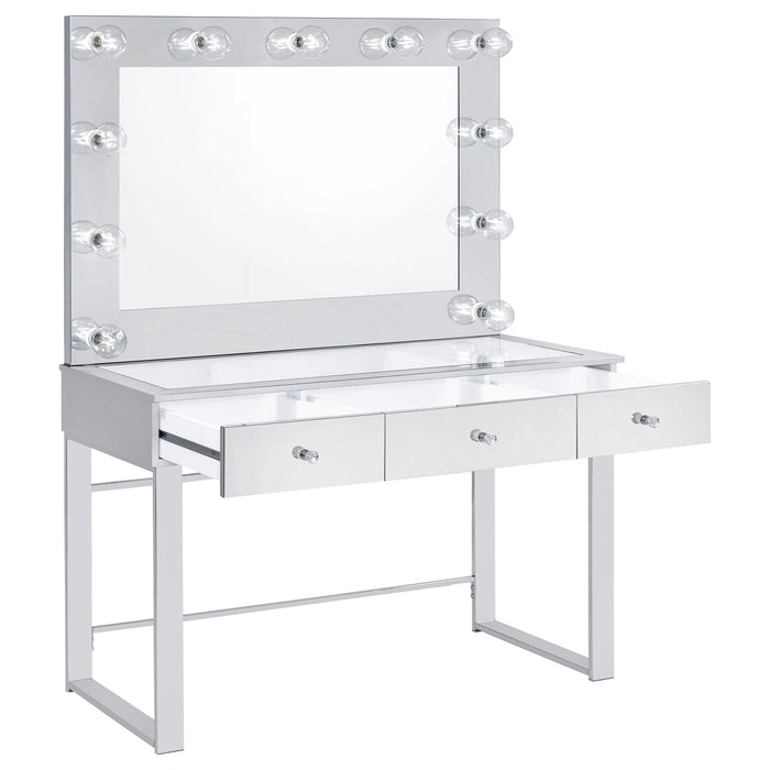 Umbridge Makeup Vanity Table with LED Mirror Set