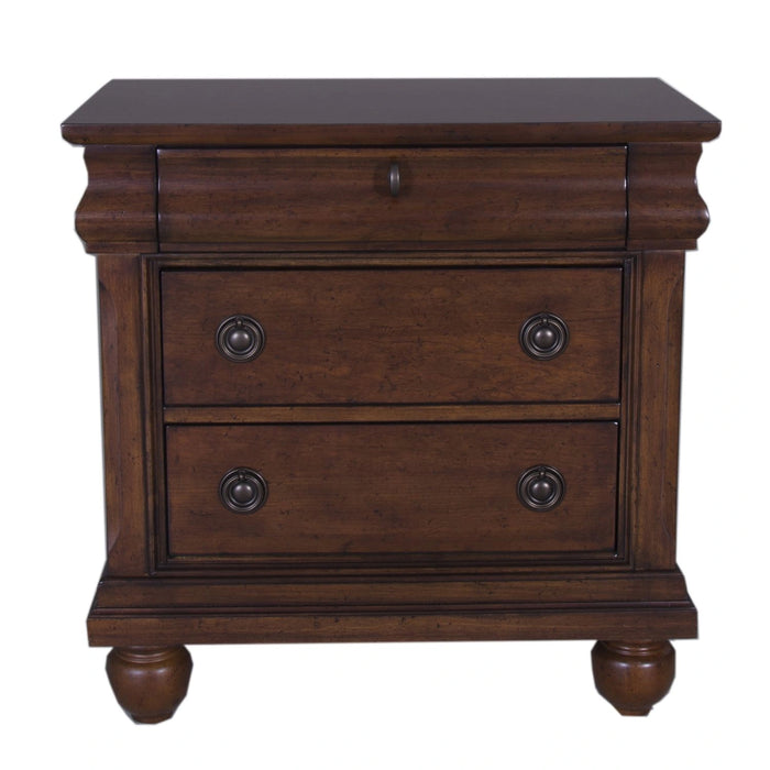 Rustic Traditions 3 Drawer Nightstand in Rustic Cherry image