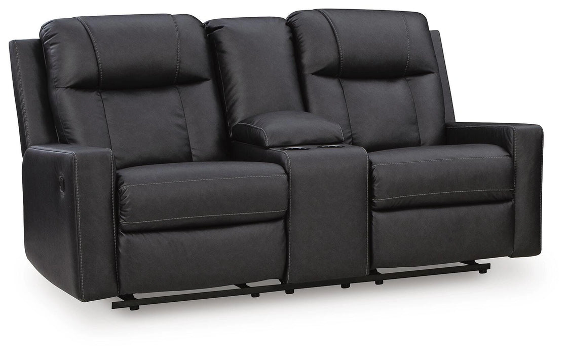 Mackmenville Reclining Loveseat with Console