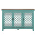 Kensington 3 Door Accent Cabinet in Turquoise image