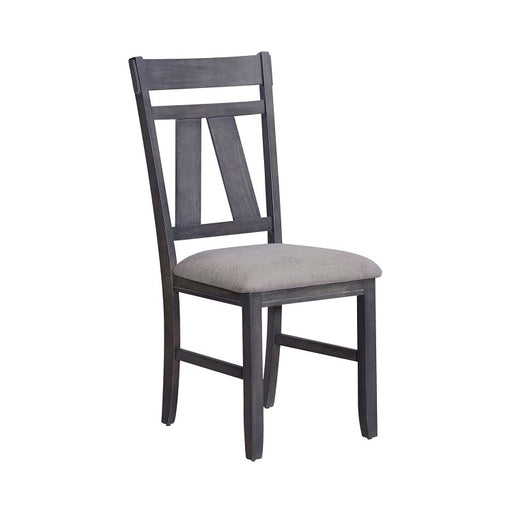 Liberty Furniture Lawson Splat Back Side Chair (Set of 2) in Weathered Gray image