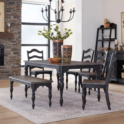 Magnolia Manor 6 Piece Leg Table Set image