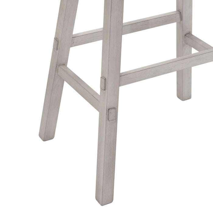 Creations 30 Inch Sawhorse Stool- White image