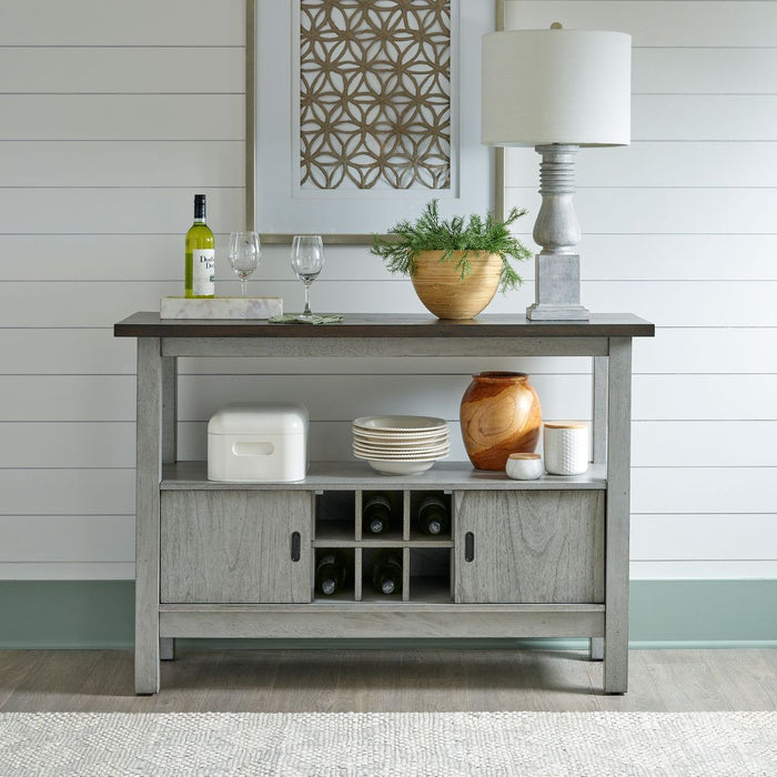 Liberty Furniture Newport Server in Smokey Grey