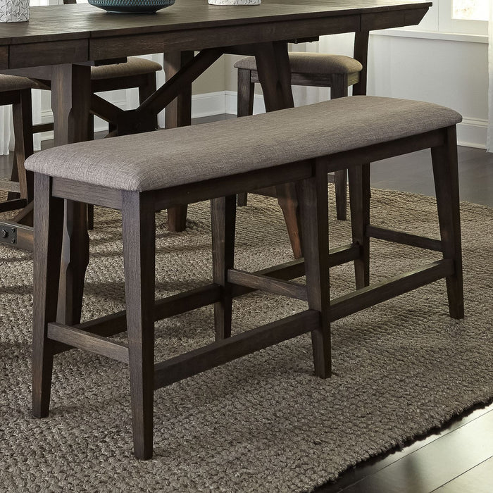 Liberty Furniture Double Bridge Counter Bench (RTA) in Dark Chestnut image