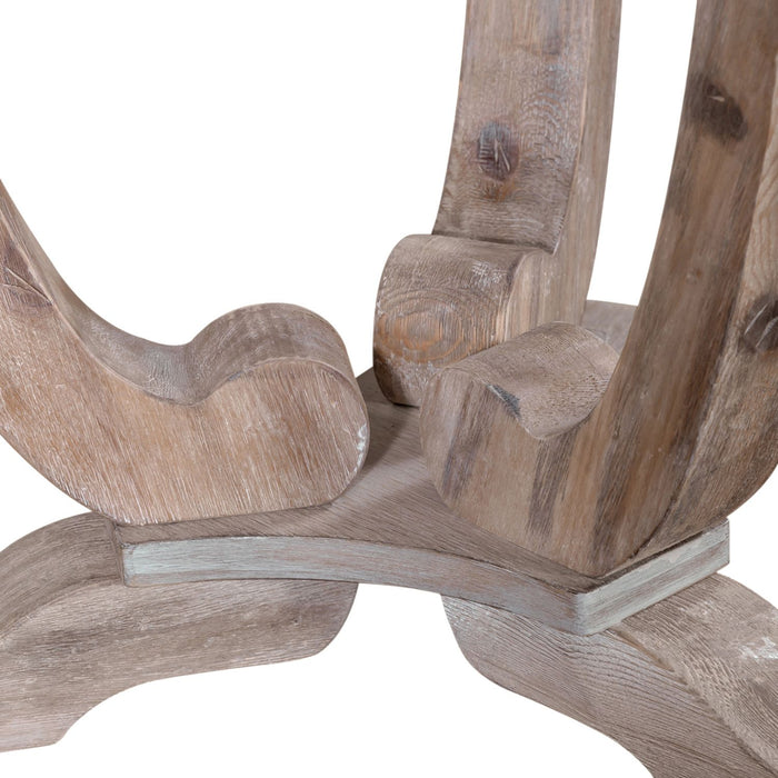 Greystone Mill End Table in Stone White