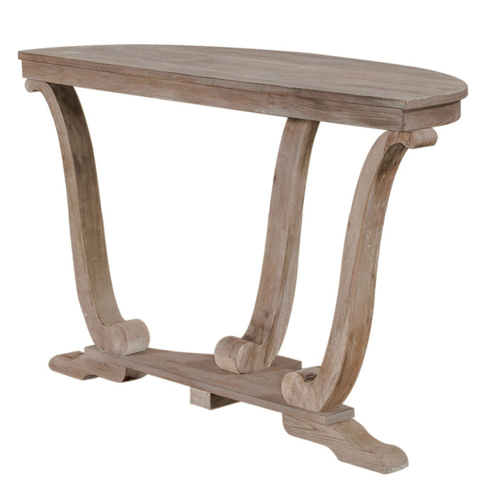 Greystone Mill Sofa Table in Stone White