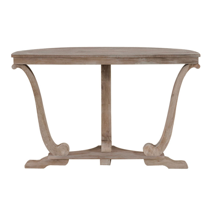 Greystone Mill Sofa Table in Stone White