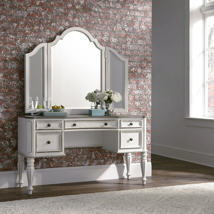 Magnolia Manor Vanity Mirror in Antique White image