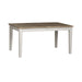 Summerville Rectangular Leg Table in White image