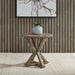 Parkland Falls Round End Table in Weathered Taupe image