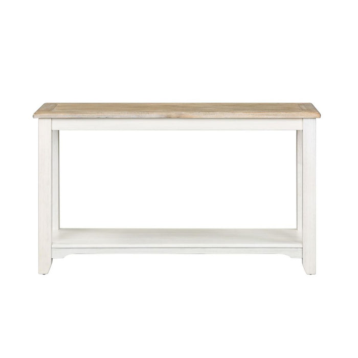 Liberty Furniture Summerville Sofa Table in Soft White Wash image