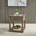 Parkland Falls Rectangular End Table in Weathered Taupe image