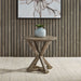 Parkland Falls Round End Table in Weathered Taupe image