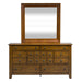Grandpas Cabin King California Sleigh Bed, Dresser & Mirror image