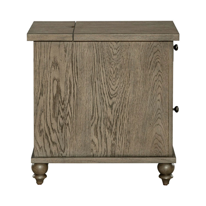 Americana Farmhouse Chair Side Table in Dusty Taupe image