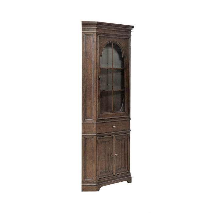 Arden Road Corner Cabinet in Satin Cherry image