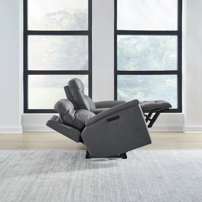 Cooper Loveseat w/Console P3 & ZG in Blue Gray image
