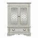 Abbey Park Mirrored Door Chest in Antique White image