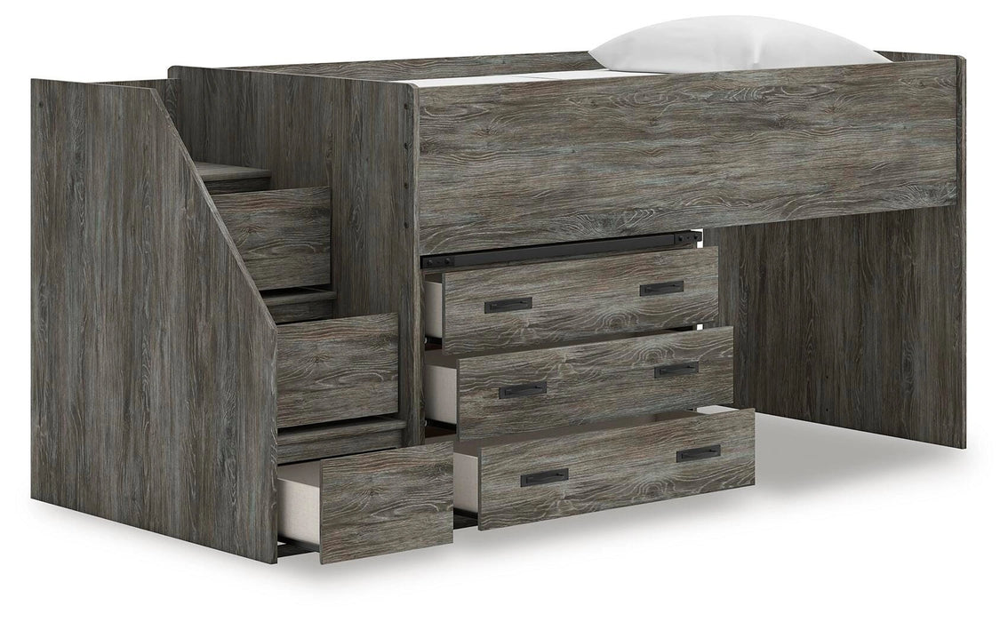 Frandern Loft Bed with Drawer Storage