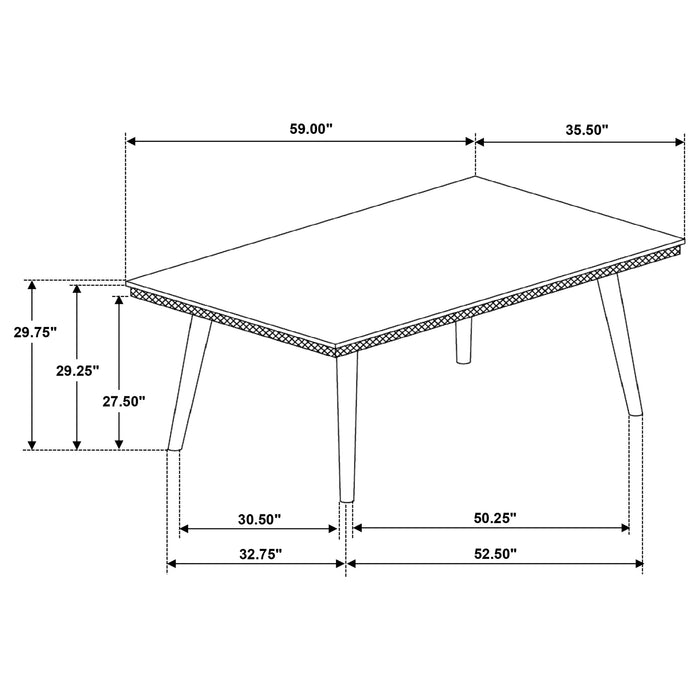 Onslow Dining Set (Table and 4 Chair)