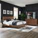 Century Modern King California Platform Bed, Dresser & Mirror image