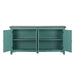 Kensington 4 Door Accent Cabinet in Turquoise image