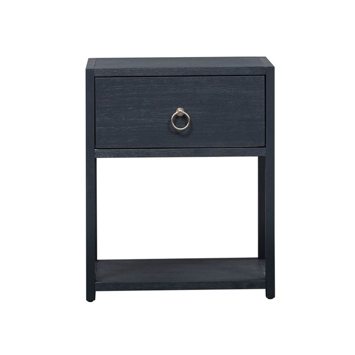 Liberty Furniture Midnight 1 Shelf Accent Table in Wire Brushed Denim image