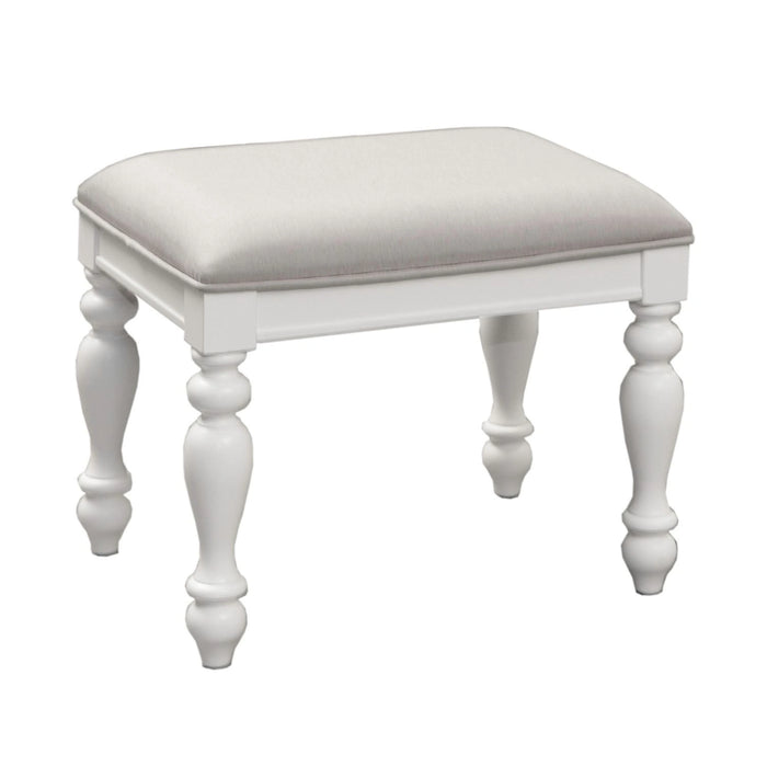 Summer House I Vanity Stool in Oyster White image