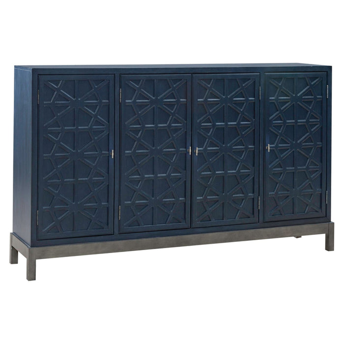 Liberty Furniture Braxton Accent Cabinet in Azure Blue EST SHIP TIME APPX 4 WEEKS image