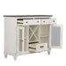 Allyson Park Buffet in White with Charcoal image