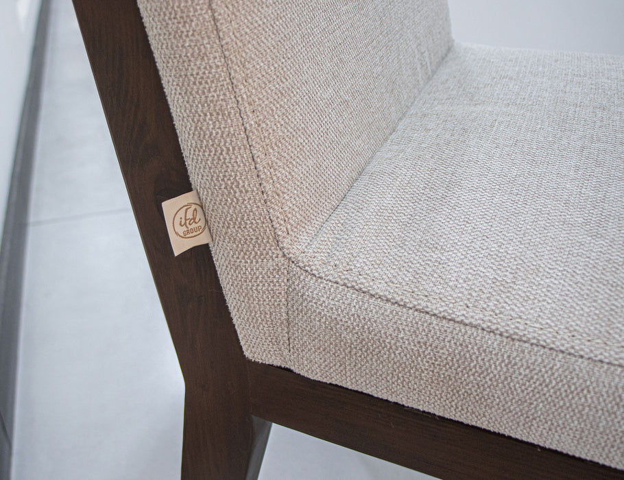 Natural Parota Upholstered Chair