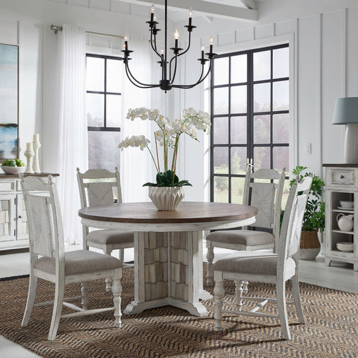 River Place 5 Piece Pedestal Table Set image