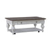 Liberty Furniture River Place Cocktail Table in Riverstone White & Tobacco image