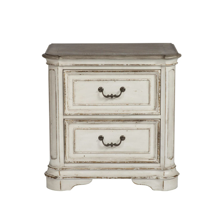 Magnolia Manor Queen Uph Sleigh Bed, Dresser & Mirror, Night Stand