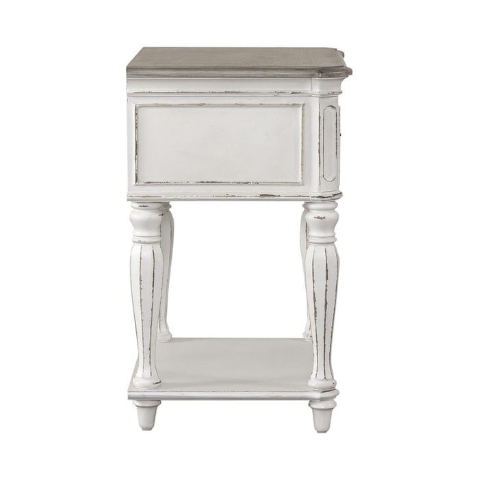 Magnolia Manor Leg Nightstand in Antique White image