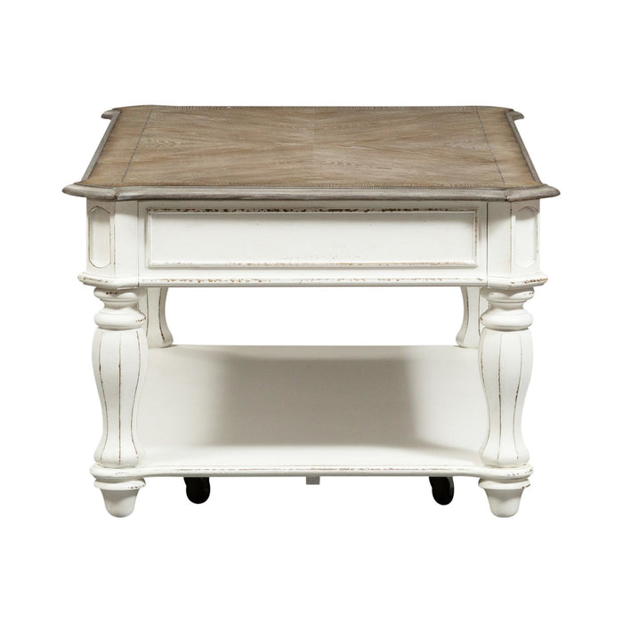 Magnolia Manor Lift Top Cocktail Table in Antique White