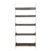 Farmhouse Leaning Bookcase in White/Oak image