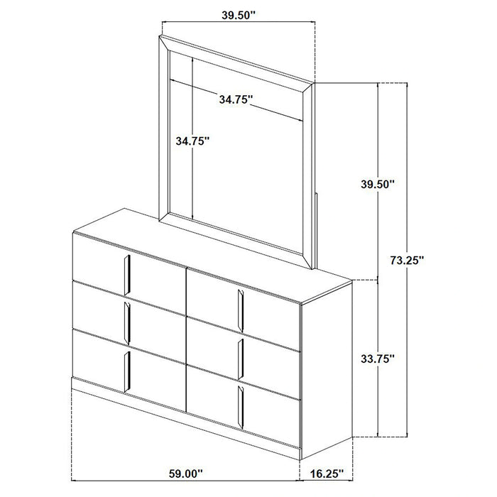 Ines Dresser with Mirror
